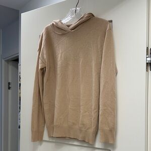 Shopbop tan cashmere hooded sweater